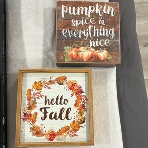 Autumn Themed Decorative Signs